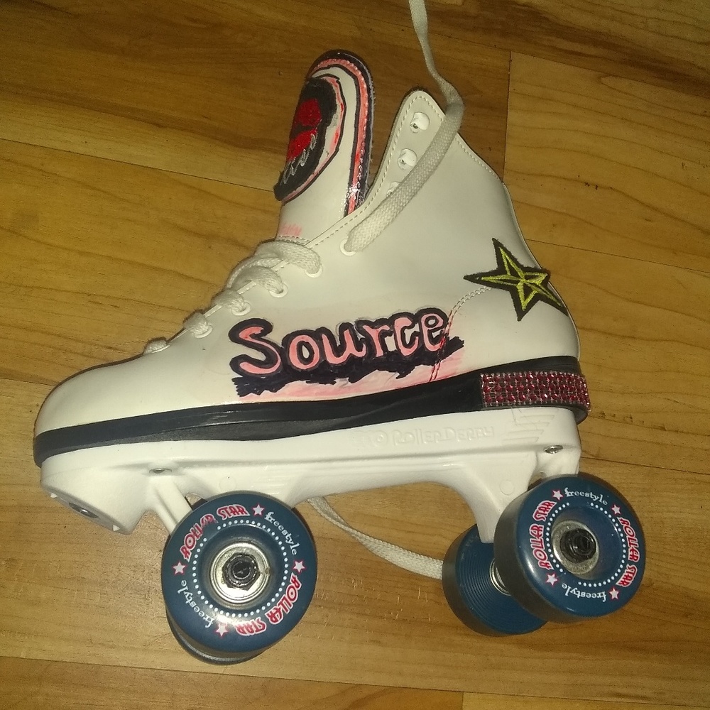Women's white roller skates